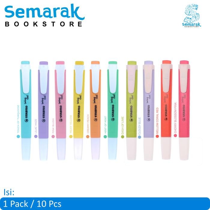 

STABILO SWING COOL PASTEL EDITION HIGHLIGHTER - [1 PACK/10 PCS]