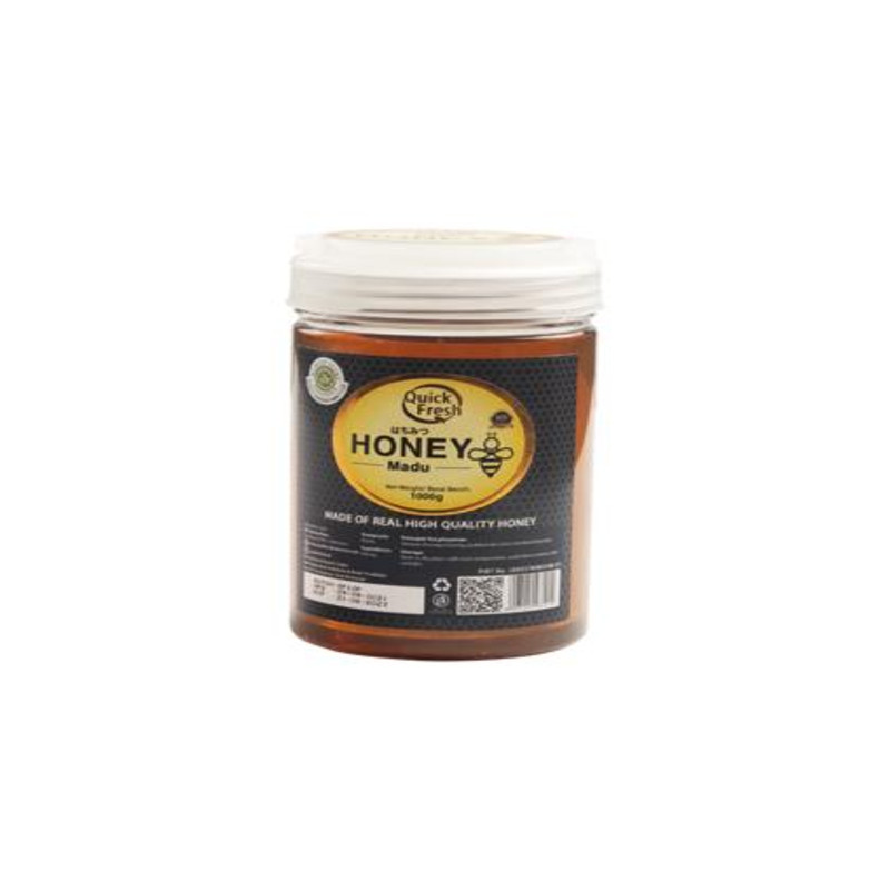 

[FREE SENDOK KAYU 17cm] Quick Fresh Honey / Madu 1kg Bucket