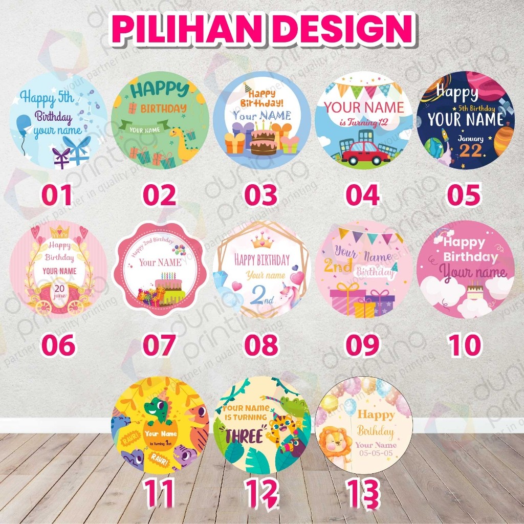 

Paket Combo thday / Sticker ulang tahun + label snack + spanduk ulang tahun