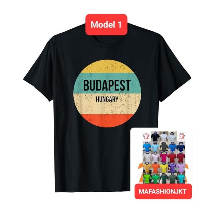Modo- Kaos Budapest Hungaria - Tshirt Oleh-Oleh Budapest Batch 1