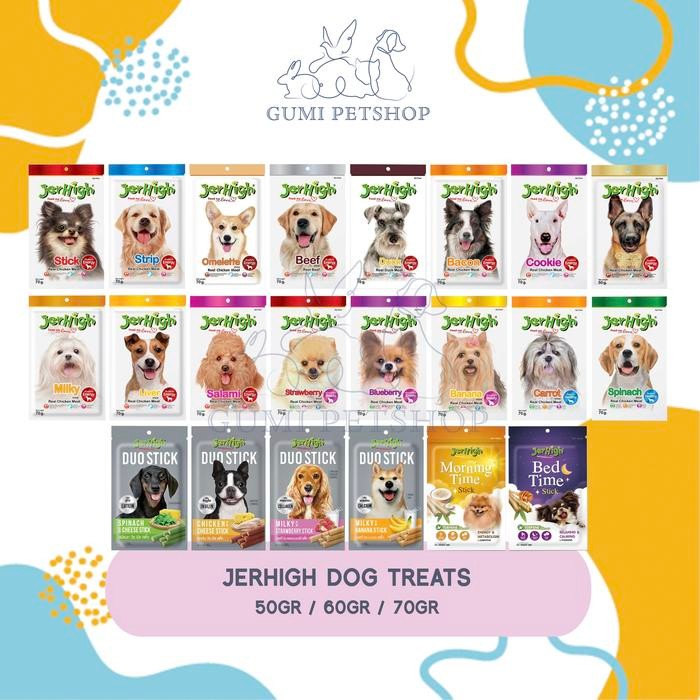 JERHIGH Dog Snack / Cemilan Treats Anjing / Jerhigh Stick Snack Anjing