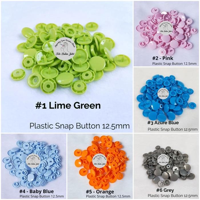 PREMIUM Plastic Snap Button / Kancing Cetet size T5 Bentuk Bulat