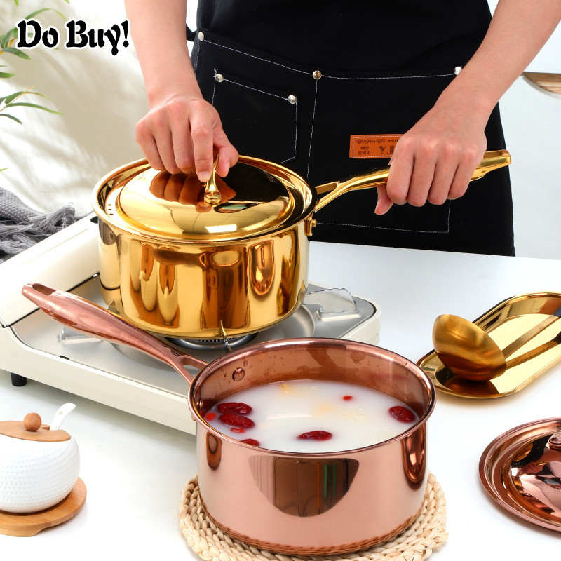1 Pcs Soup Pot Stainless Steel Three Layer Steel Soup Pot Milk Pot Soup Pan Kitchen Boiler Soup Cook