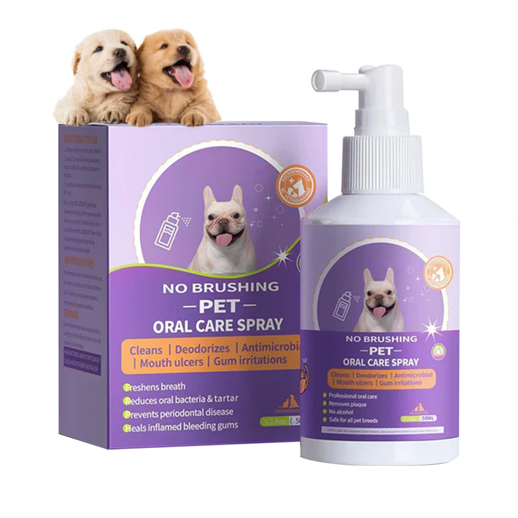 Optifit Pet Oral Spray Penghilang Bau Mulut Pembersih Gigi Anjing dan Kucing Ekstrak Tanaman Alami S