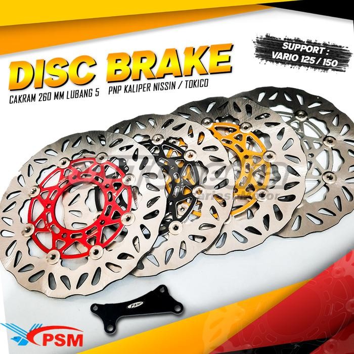 #####] Disc Piringan Rem Cakram Depan PSM 260 Vario 125/150 New