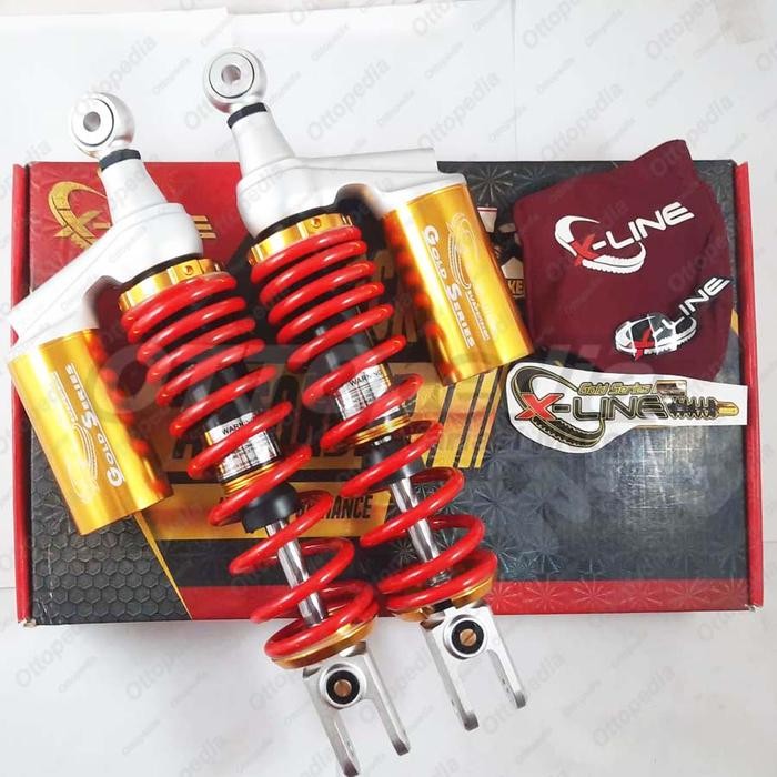 Kualitas terbaik] X-Line Sok Shock Shockbreaker Matic Twin 33 Tabung Atas Nmax Xmax PCX