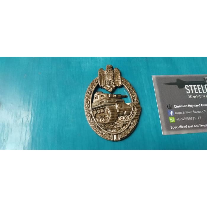 Pin Jerman Wwii Panzer Badge Hasil 3D Print #Gratisongkir