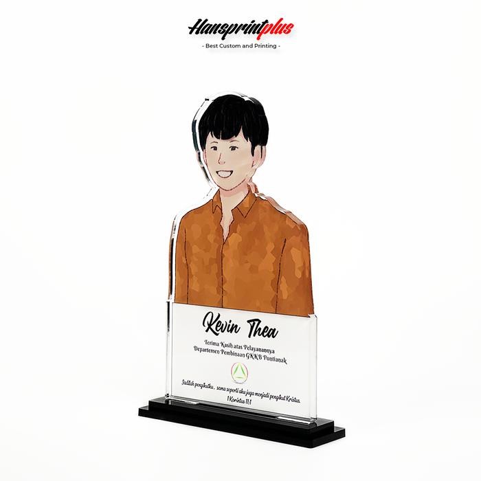 Custom Print Karikatur Plakat Akrilik #Gratisongkir