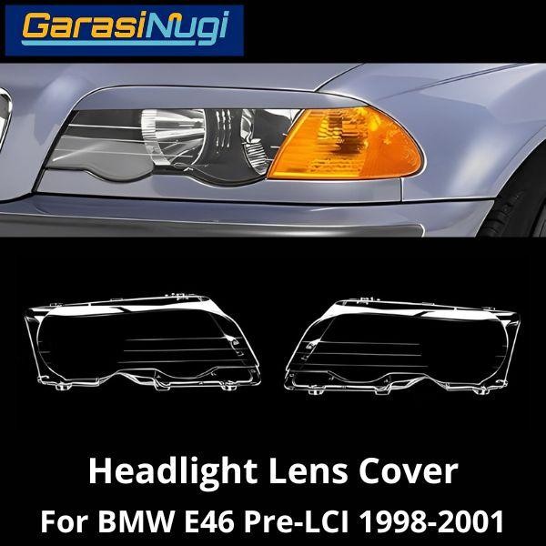 Mika Headlight For Bmw E46 Pre-Lci Lens Kaca Cover Lampu Depan 318 325