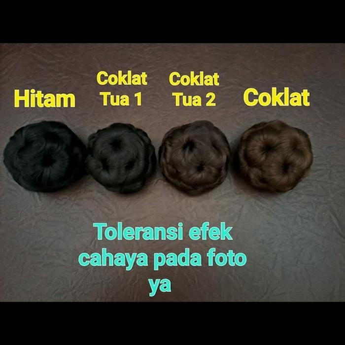 Konde Hair Sintetis Konde Cepol Praktis Rambut Palsu Premium