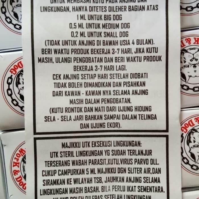Majikku Obat kutu Anjing Majiku Pembasmi Kutu 100% Asli