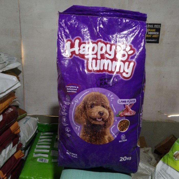Happy Tummy Dog Lamb 20 Kg - Makanan Anjing Happy Tummy Dog
