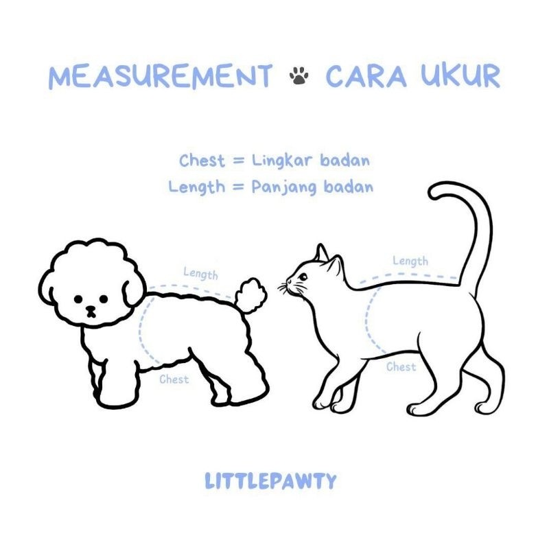 Littlepawty - Blue Couple Sailor Stripe Baju Anjing Kucing Dress Anabul Kaos Jantan Betina Rok Tutu