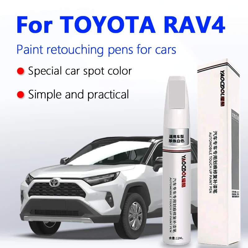 

Toyota Rav4 Paint Repair Pen Pearl White Super White Platinum Gold Pearl White Clear Paint Pen