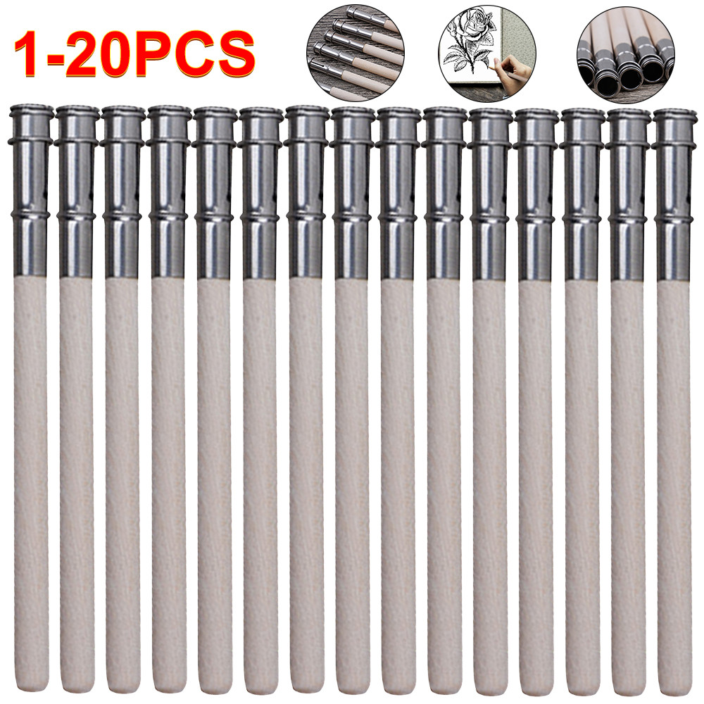 

1-20Pcs Adjustable Single Head Wooden Pencil Extender Sketch Art Bracket Extender School Office