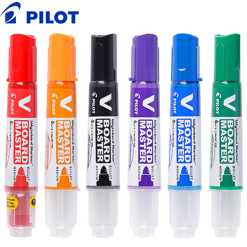 

Pilot Whiteboard Marker Pens,1.7~12Mm V Straight Liquid Wipe Ink Colors Board Master Plumones For