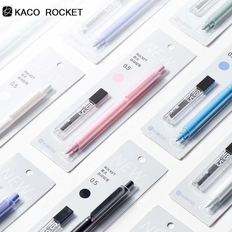 

Kaco Rocket Mechanical Pencil Set ,Small Fresh Continuous Core Hb Lead Core 0.5Mm Automatic Lapices