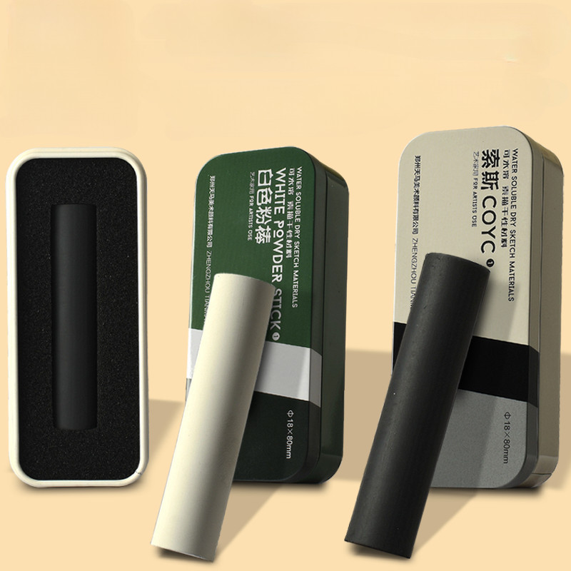 

1Pcs Large Black And White Carbon Powder Strip Art Student Painting Carbon Powder Sketch