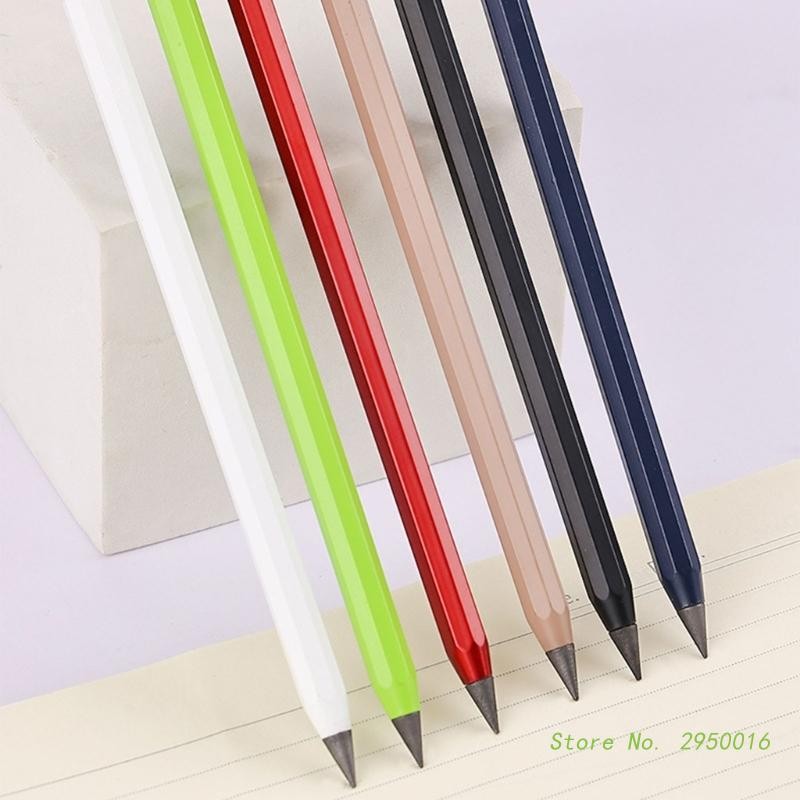

Colorful Metal Inkless Pen Aluminium Everlasting Pencil Metallic Erasable Pen Eternal Pencil Home