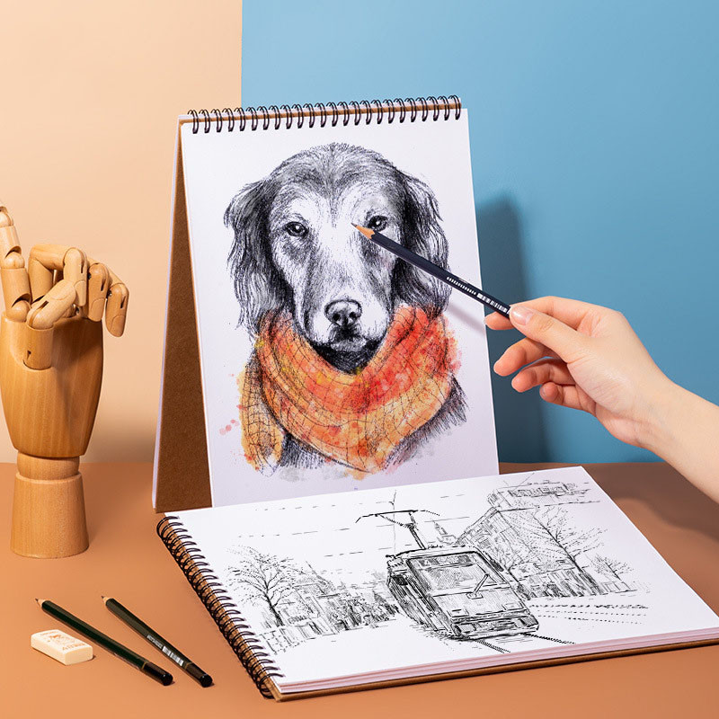 

Sketch Book A4 Art Sketch Paper Student Eight Open Drawing Paper 16K Blank Drawing Book Sketchbook
