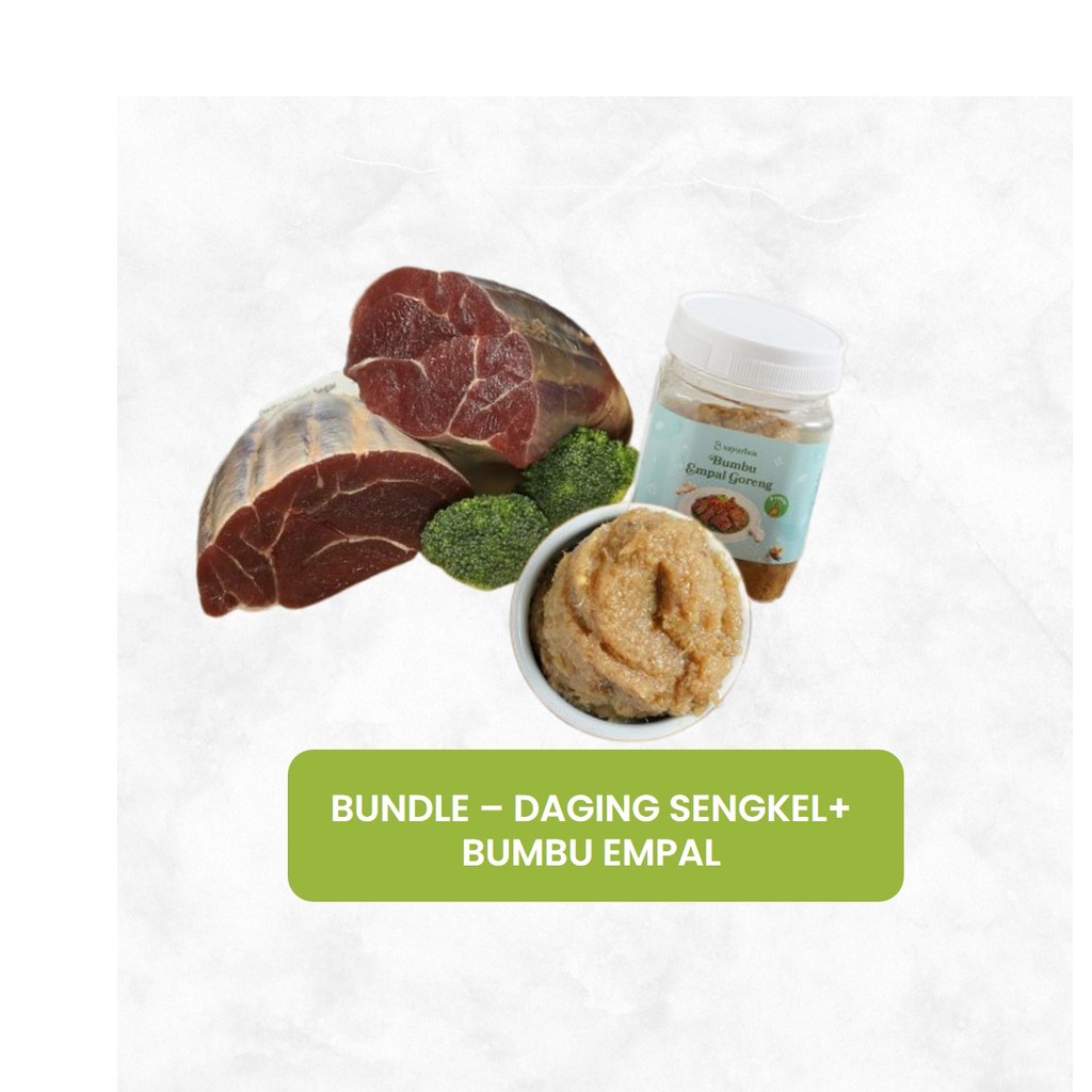 

Bundle - Daging Sengkel Tidak Beku 250 gram & Sayurbox Bumbu Empal 150 ml 1 pack