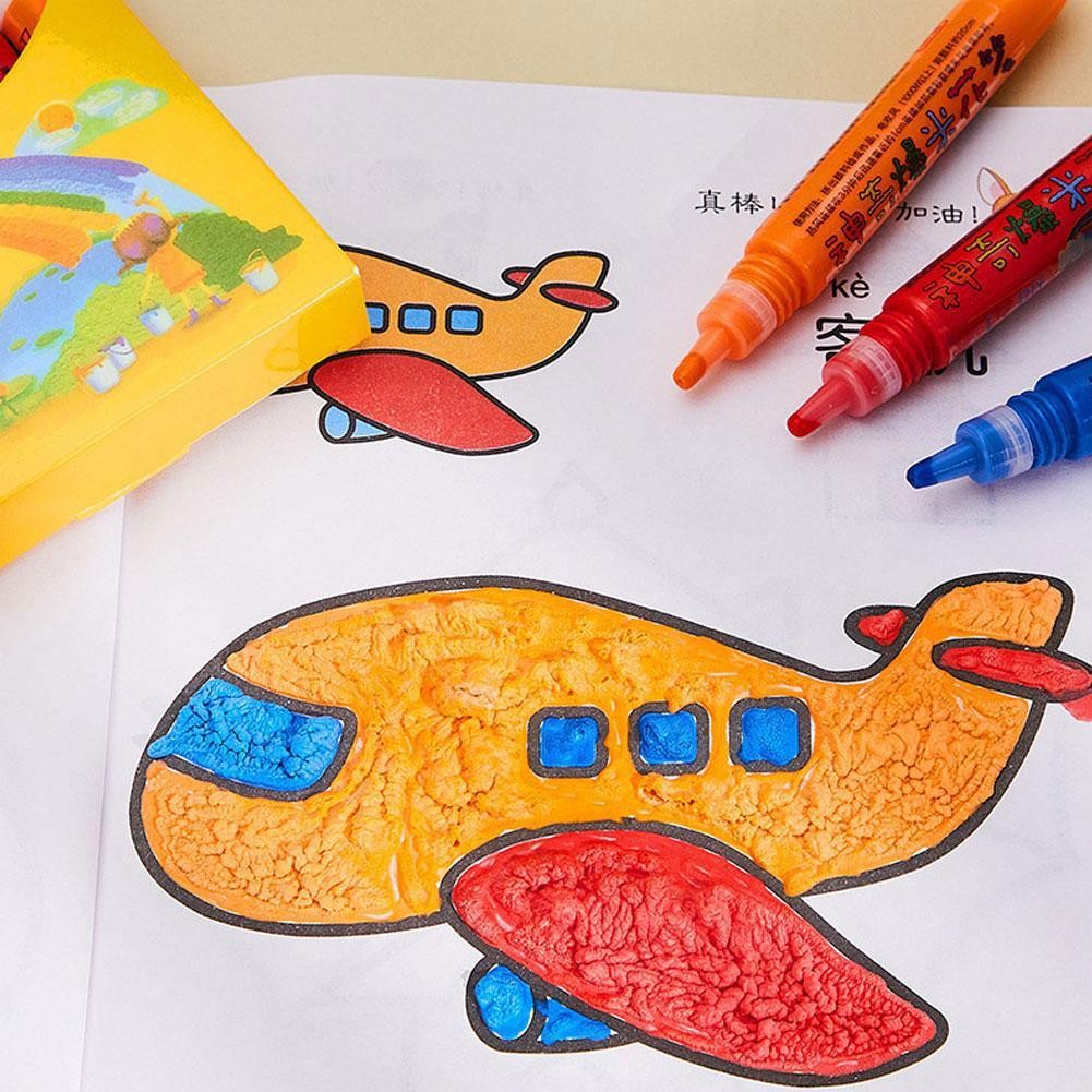 

Magic Popcorn Pens 3D Art Safety Pen For Birthday Greeting Cards Children'S Bubble Pen Diy Handmade