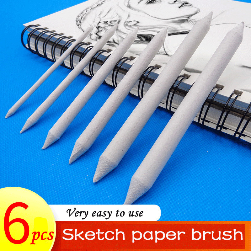 

3/6Pcs Sketchbook Paper Eraser White Drawing Charcoal Sketcking Tool School Office Pen Supplies