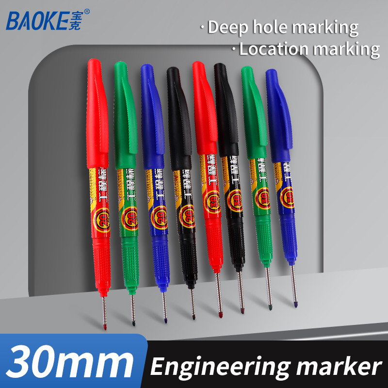 

Baoke Mp2935 4Pcs 1.0Mm Engineering Permanent Marker Pen 30Mm Tip Length Marker