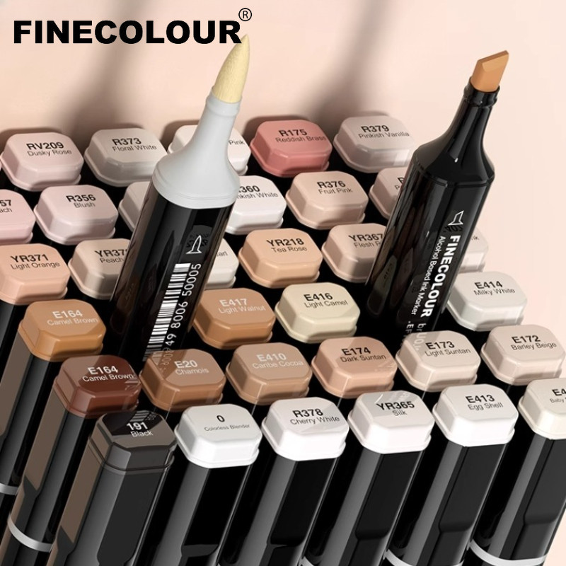 

Finecolour Ef102 Alcohol Art Markers Marker Pen Set 12 Colors Dual Tips Brush Sketch Drawing Manga