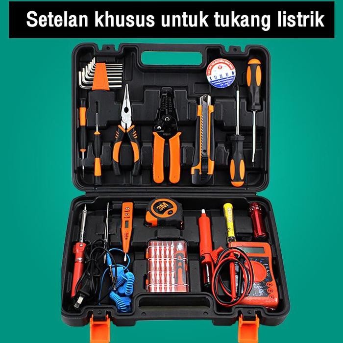 PROMO REAIM Paket Solder Listrik Iron Automatic 60 Watt Set Paket Solder Lengkap Alat Solder ,
