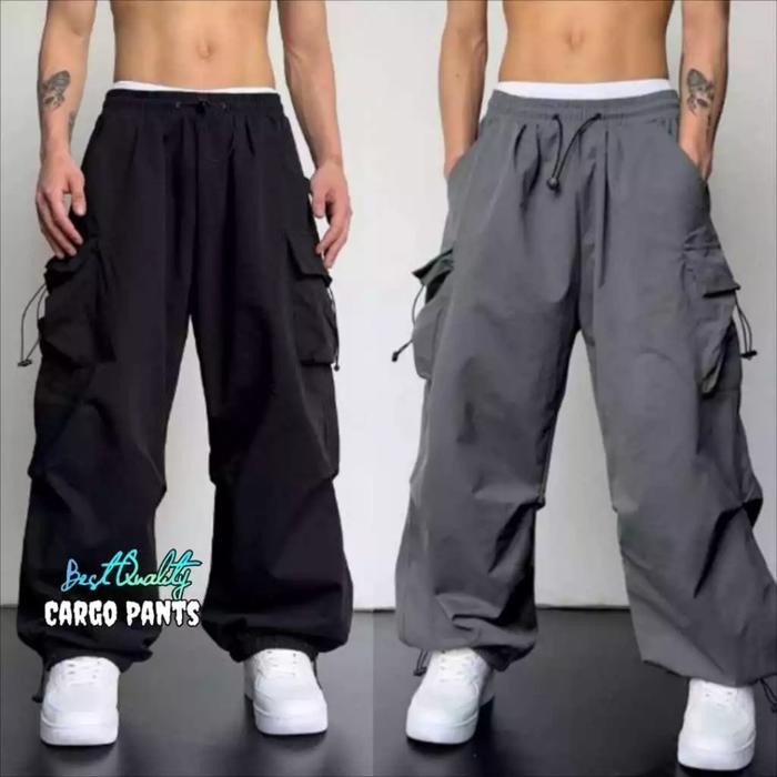 Celana Cargo Panjang Pria Oversize Korean Style Celana Cargo Unisex Highwaist Korean Style Best