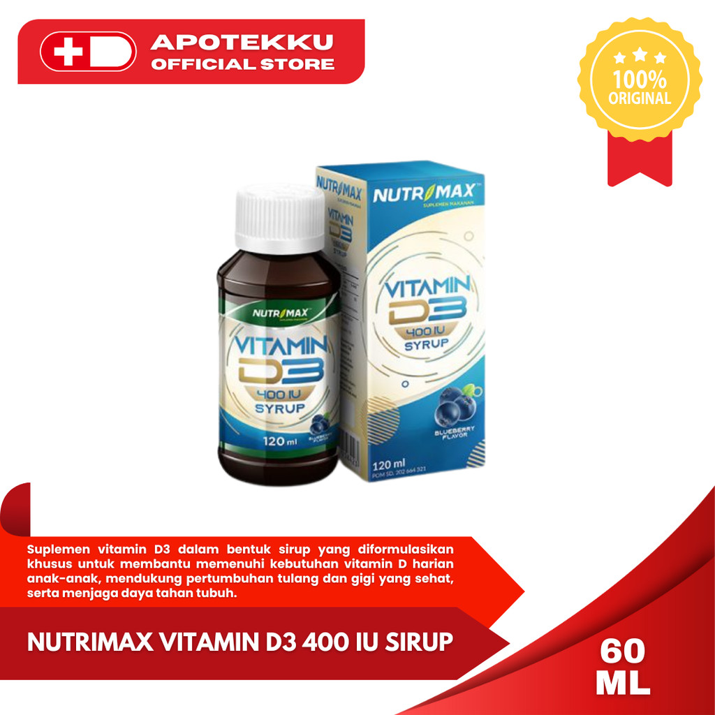 NUTRIMAX VITAMIN D3 400 IU SIRUP