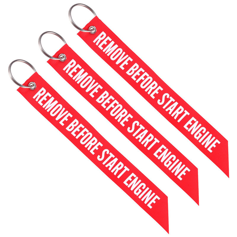 

Remove Before Flight Streamer Key Chain Chaveiro Red Keychain Remove Before Start Engine Motorcycle