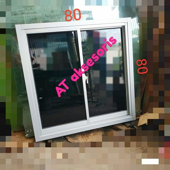 TERBARU jendela sliding 80x80 aluminium harga grosir