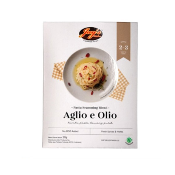 

JAY'S SEASONING & SPICE BLEND AGLIO E OLIO 30G