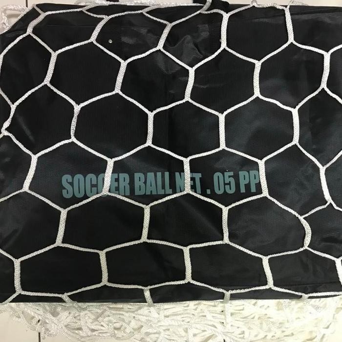 Jaring Gawang Soccer Ball Net Import Bahan Polyster + Tas Import Bagus Best Seller
