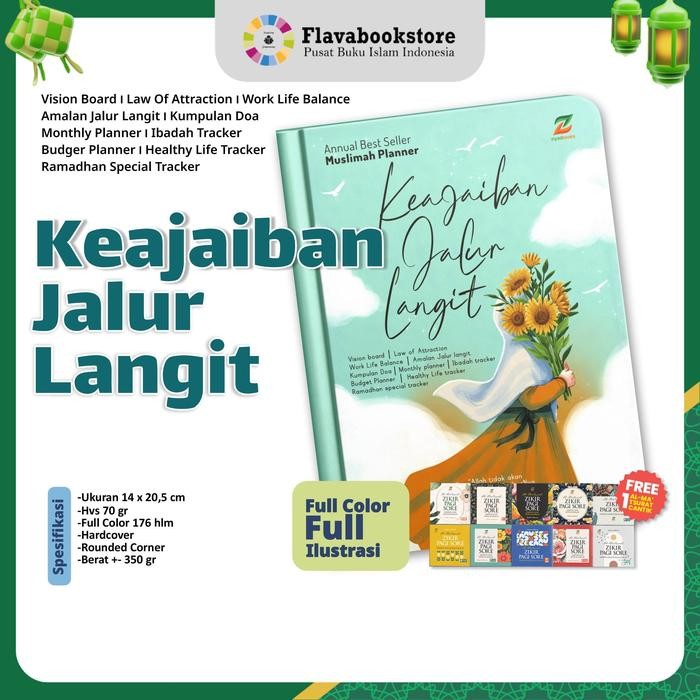 

AqibSaza Muslimah Planner Keajaiban Jalur Langit - Buku Agenda Hardcover Ziyadbooks