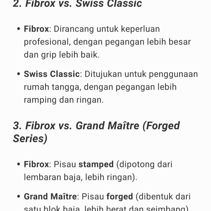 Victorinox Fibrox Swiss Chef Knife Carving Pisau Dapur Ukir