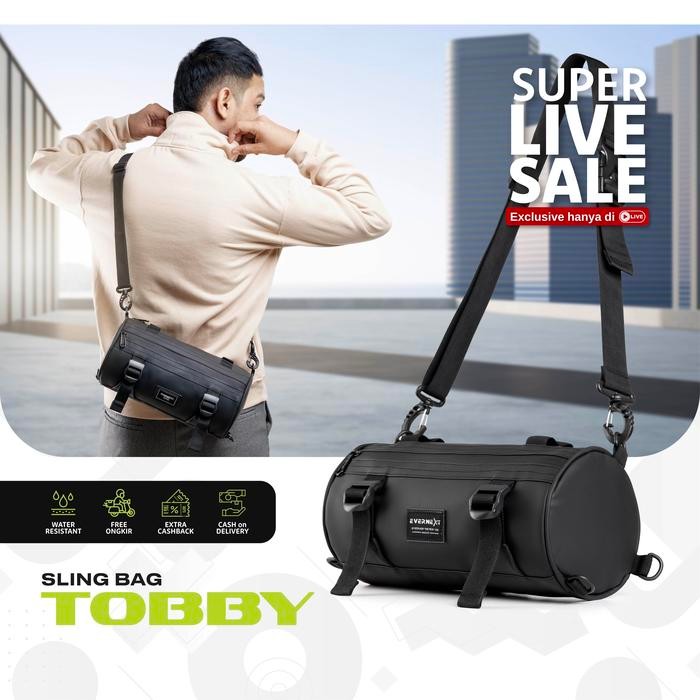 Urbanix- Evernext Tas Selempang Pria Waterproof Slingbag Pria Anti Air Tas Slempang Outdoor