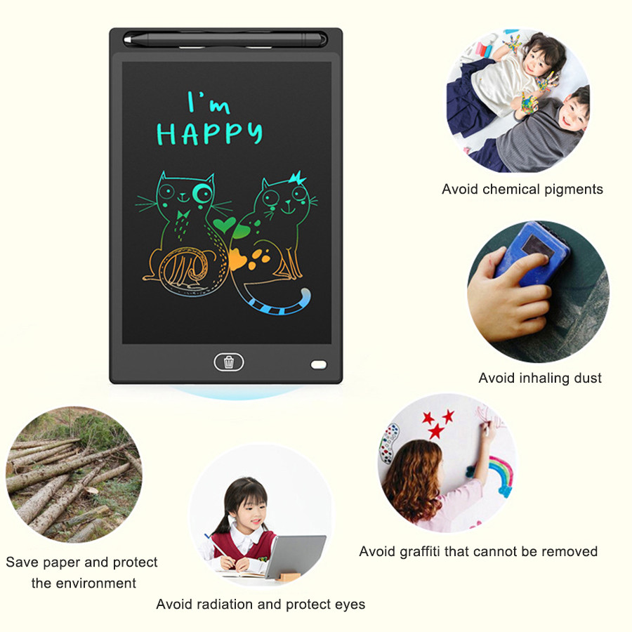 

12 Inch Color Lcd Screen Electronic Drawing Board For Kids Writing Tablet Handwriting Pad Painting