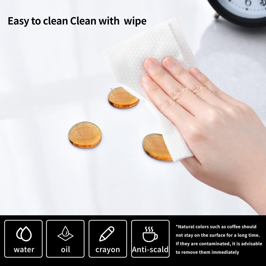 

Clear Desk Mat, Non-Slip Pvc Clear Desk Pad, Heat Resistant & Waterproof Writing Mat Desk Table