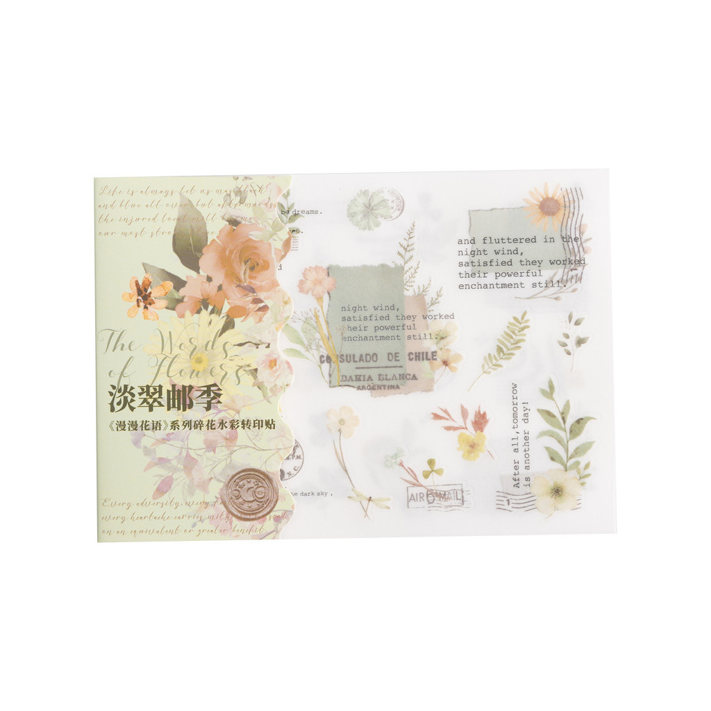 

3Pcs/Lot Memo Pads Material Paper Flower Talk Junk Journal Scrapbooking Cards Retro Background