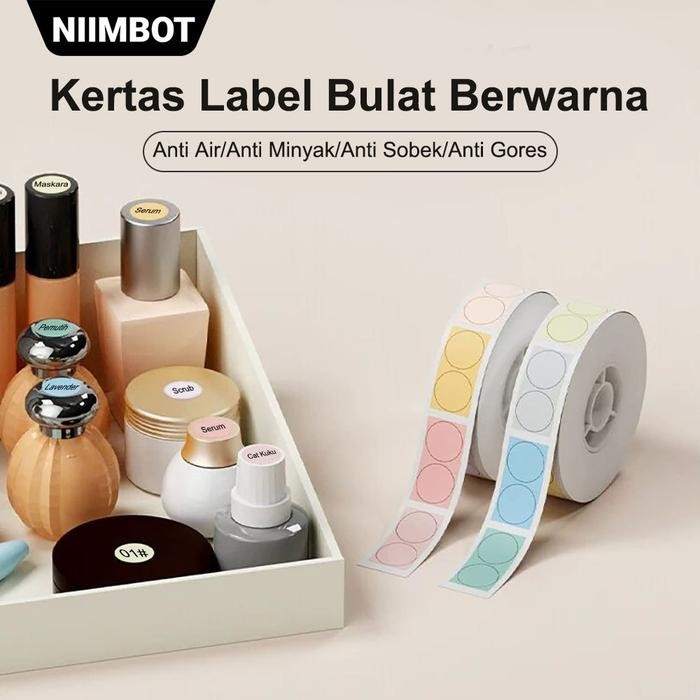 

SobatSaga NIIMBOT D11/D110/D101 Stiker Kosmetik Kertas Label Bulat Stiker Label Kecil Titik