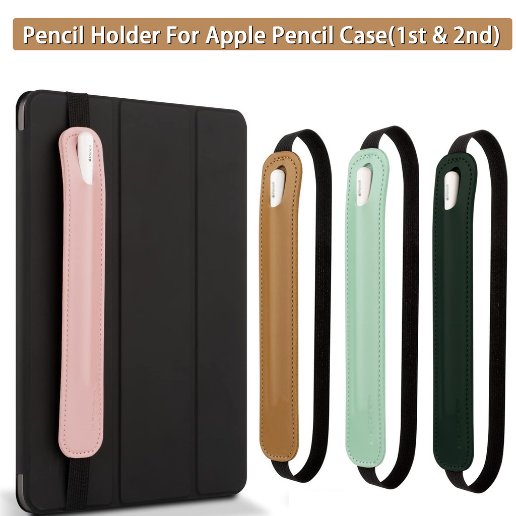 

Pencil Holder Cover For Apple Pencil Case(1St & 2Nd Generation) Stylus Pen Sleeve Pu Leather Elastic