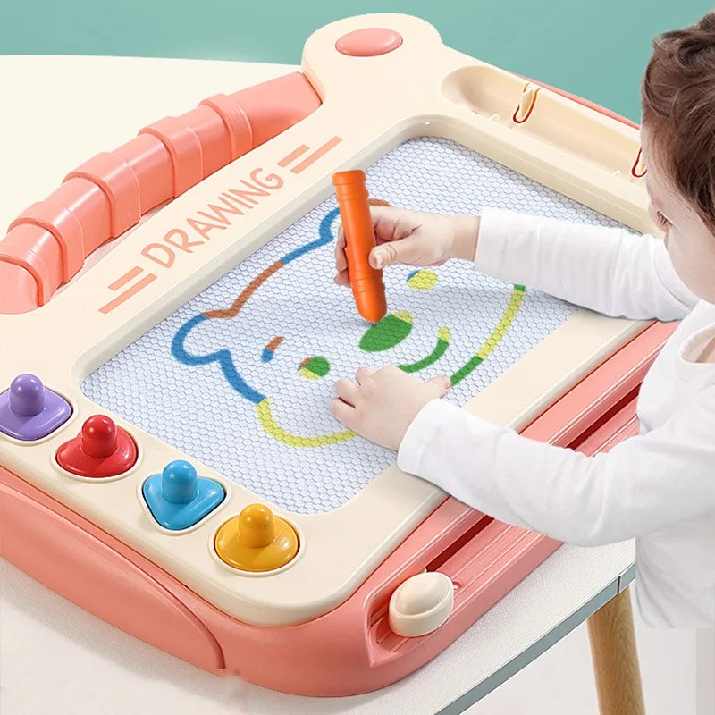 

Children Cartoon Drawing Board Baby Puzzle Magnetic Writing Board Toy Graffiti Magnetic Drawing