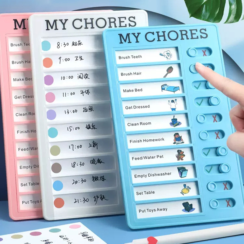 

Self Discipline Check List Plastic Memo Board Daily Weekly Monthly Planner Kawaii To Do List Korean