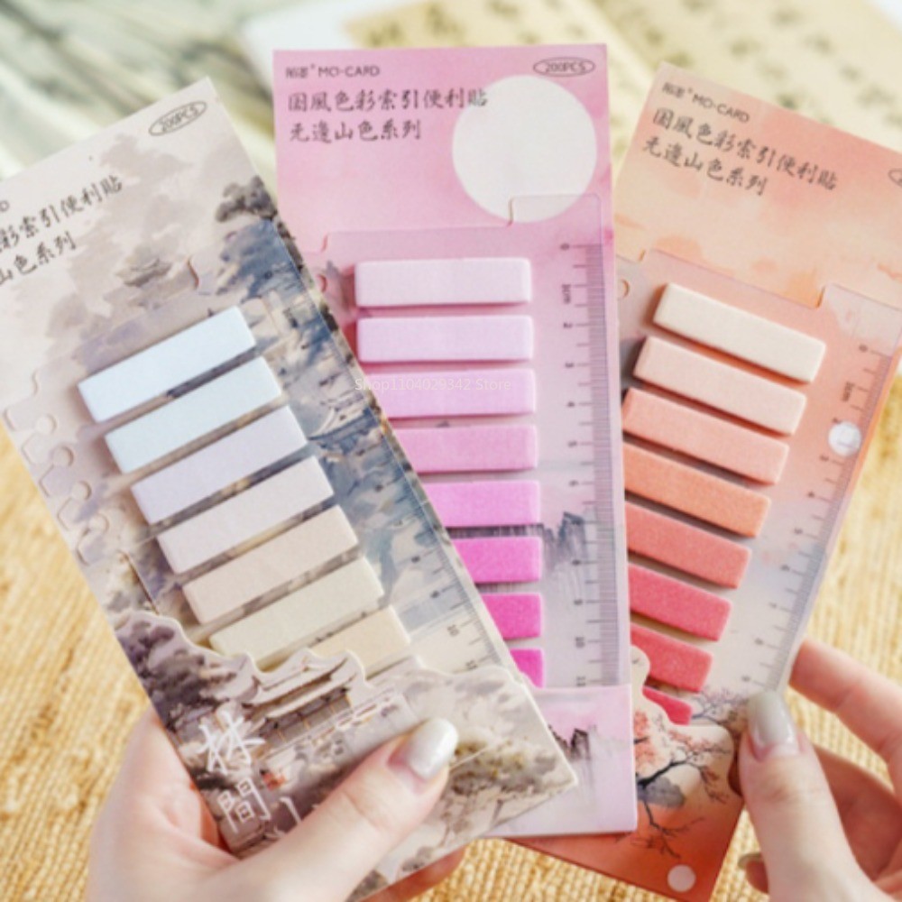 

200 Pcs/Pack Page Markers Sticky Index Tabs Writable And Repositionable Sticky Notes Book Markers