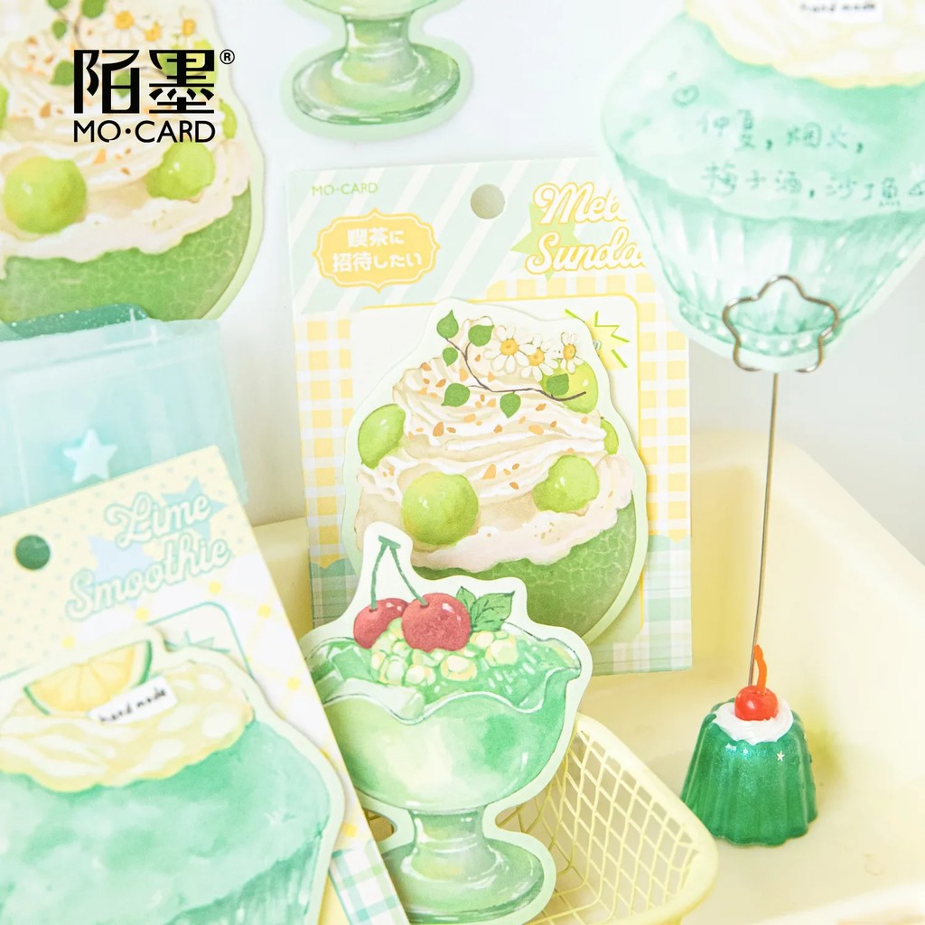 

30 Pcs Tea Series Fresh Summer Drinks Student Note Memo Message Paper