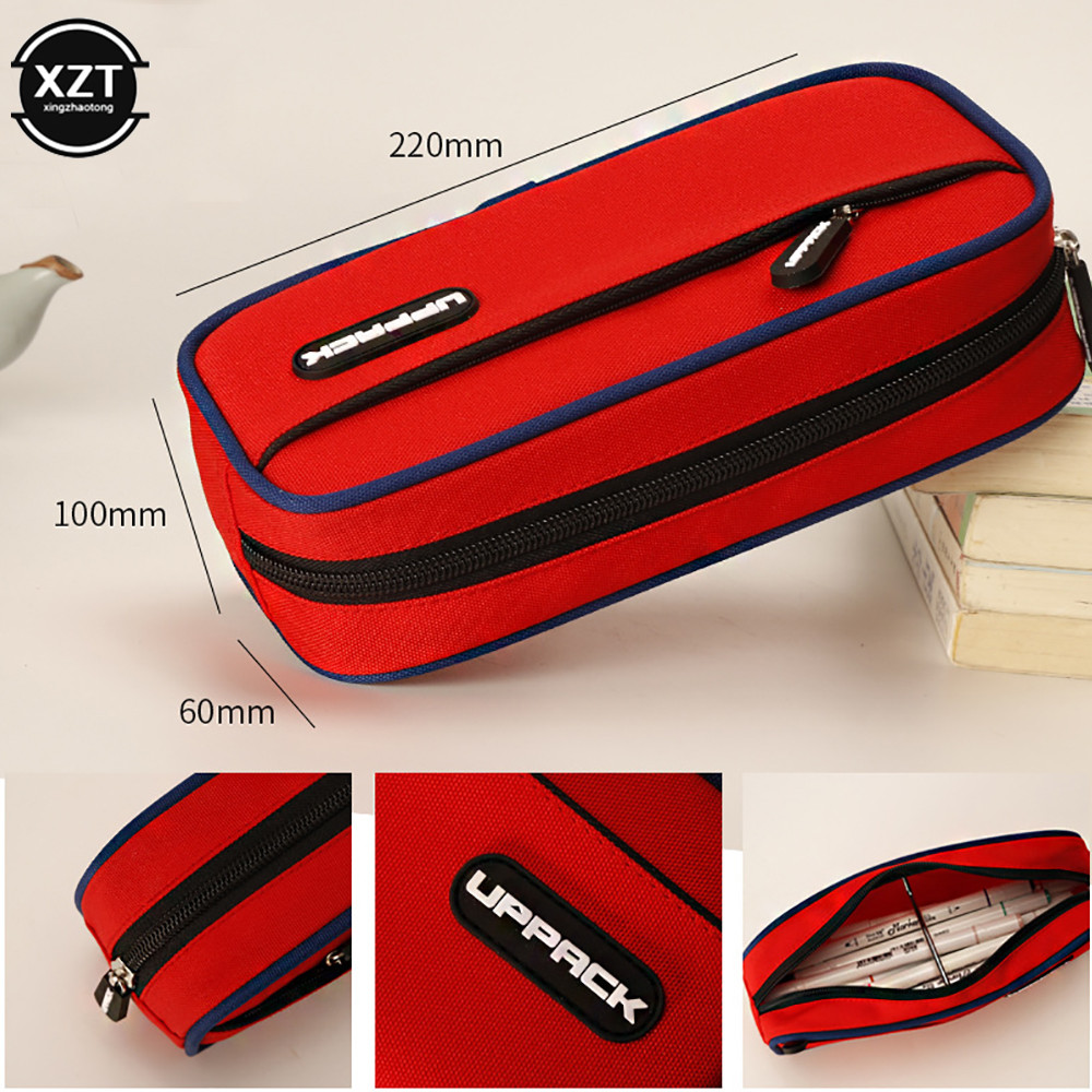 

Double Layer Pencil Case Large Capacity Pencil Stationery School Supplies Pencil Cases Study