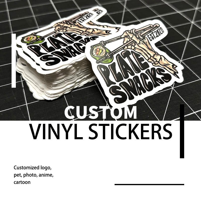 

Custom Waterproof Stickers Pvc Vinyl Logo Cartoon Design Brand Decorate Laptop Cut Personalized